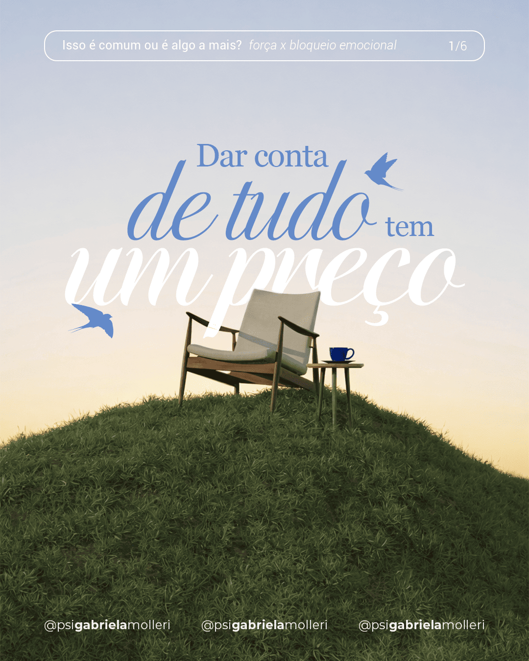 carrossel design rede social psicologia e terapia